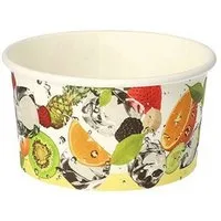 PAPSTAR Eisschale PAPSTAR 88692 Eisbecher rund "Früchte" Pappe 250ml