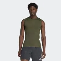 adidas Performance Tanktop TECHFIT COMPRESSION TRAINING SLEEVELESS mit Rundhalsausschnitt, ohne Verschluss, normale Länge