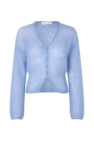 samsøe & samsøe - Strickjacke - Sapoppie blau - Gr. - M