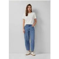 s.Oliver Weite Jeans Jeans-Hose Ankle-Jeans / Regular Fit / High Rise / Barrel Leg