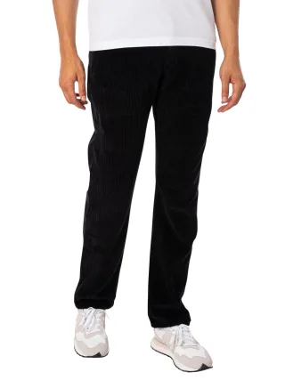 Lois Jeans Neue Dallas Jumbo Cord Jeans, Schwarz