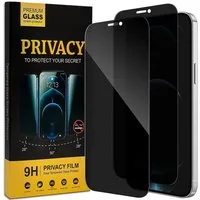 CoolGadget Schutzfolie Sichtschutz Panzerfolie für iPhone 12 Pro, (Spar-Set 2in1, Fullscreen), Privacy Fullscreen Glas 2 Anti-Spy Schutzfolie für iPhone 12 Pro Folie