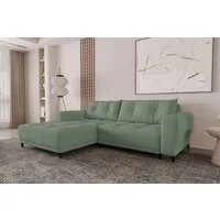 99rooms Ecksofa Massimo, Sofa L-Form, Eckcouch, mit Schlaffunktion,Rundumbezug, in Strukturstoff NEVE