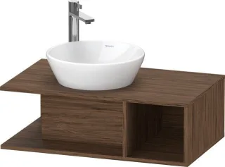 Duravit D-Neo Konsolenwaschtischunterbau wandhängend Nussbaum dunkel Matt 800x480x260 mm - DE4918021 DE491802121