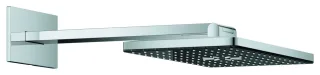 GROHE Kopfbrause-Set Rainshower Aqua 107055, 2 Strahl Brausearm schwarz/chrom, 107055KI00 107055KI00