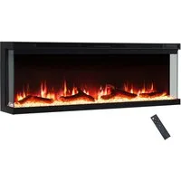 Balderia Elektrokamin Orson 50, Wand- oder Einbaukamin, 3D-Flammeneffekt, Timer, Fernbedienung