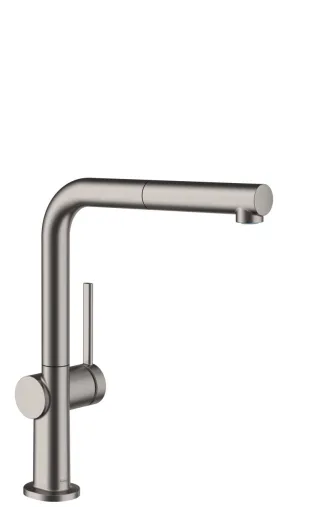 Hansgrohe Spültischmischer 270 Talis M54 Eco Ausziehauslauf 1jet Brushed Black Chrome,72845340 72845340