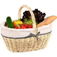 KESPER® Einkaufskorb mit Textilfutter, mit Griff