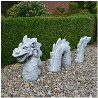 gartendekoparadies.de Gartenfigur Statue Loch Ness Nessi das Ungeheuer, Steinfigur, H. 58 cm, 79 kg, Frostsicher