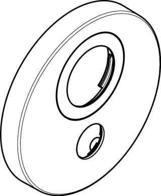 Hansgrohe Rosette für vertauschte Anschlüsse Therm.UP ShowerSelect S 1 Verbr.chrom, 92390000 92390000