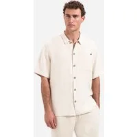 NO EXCESS Kurzarmhemd Shirt Short Sleeve With Linen, Garm