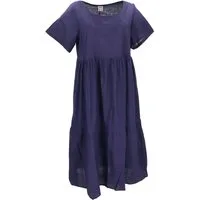 Guru-Shop Midikleid Boho Baumwoll Maxikleid, luftiges Stufenkleid,.. alternative Bekleidung