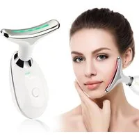 LETGOSPT Gesichtsmassagegerät Gegen Falten Elektrisch mit 3 Modi, 45℃ Gesicht Massagegerät Vibration, Anti Aging Gesicht für Hautstraffung & Lifting