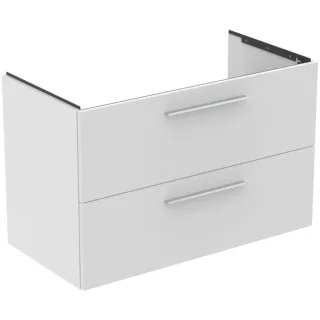 Ideal Standard i.life B Möbelwaschtischunterschrank T5585DU 2 Auszüge Siphon rechts, 1000x505x630 mm, Weiß matt