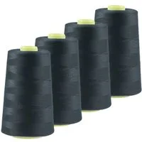 maDDma 4 x 4572m Qualitäts Overlockgarn Nähgarn Polyester Overlockgarn, 4 m, A748 anthrazit