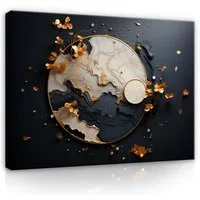 Wallarena Leinwandbild Natur Wandbild Wohnzimmer, Abstrakt, 60x40x2cm