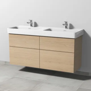 Sanipa 3way Waschtischunterbau zu Laufen Pro S Waschtisch mit 4 Auszügen, Eiche-Nordic SM77148
