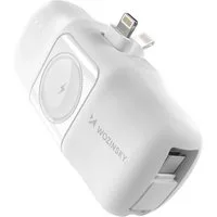 Wozinsky WF16-YLS Mini Powerbank 5000 mAh (5 V), kompatibel mit Apple Watch, induktives Laden, Mehrfachanschluss