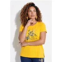 Angel of Style T-Shirt T-Shirt A-Linie Blumen-Motiv Halbarm
