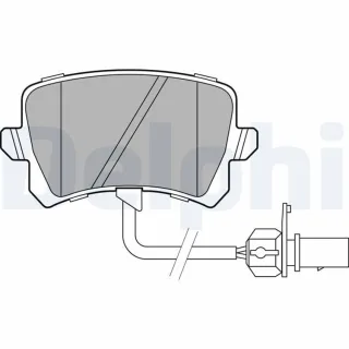 Delphi Bremsbel?ge hinten Audi A5 Q3
