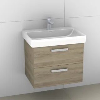 Artiqua 415 Waschtischunterschrank für Pro S 810964 Sanremo Eiche quer NB, 415-WU2L-L55-7144-428 415-WU2L-L55-7144-428