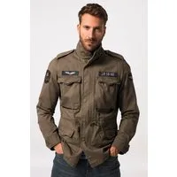 JP1880 Funktionsjacke Fieldjacket Baumwolljacke Badges Vintage Look