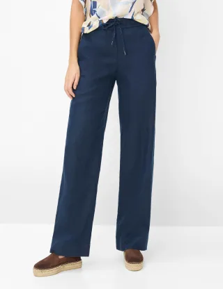 Brax Damen Marlenehose Style FARINA NAVY, dunkelblau, Gr. 40L
