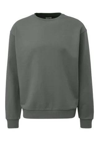 Q/S designed by - Sweatshirt mit Logo-Stickerei grau - Gr. - XXL