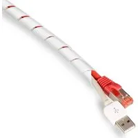TPFNet Kabelkanal (1-St., Spiral-Kabelschlauch - Kabelorganizer - Kabelmanagementsystem), unterschiedliche Durchmesser und Farben - Zuschneidbar - 10m