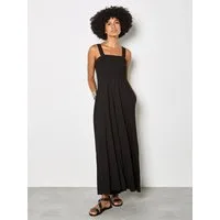 Apricot Jumpsuit Jumpsuit aus Jersey mit weitem Bein