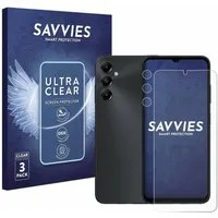 Savvies Displayschutzfolie Schutzfolie für Samsung Galaxy A05s (Display+Kamera), 6 Stück, Displayschutz Schutz Folie Klar Transparent