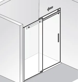 HSK Premium Softcube Gleittür, teilig 68221xx