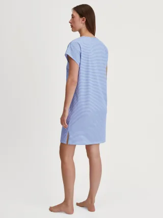 CALIDA - DAMEN Sleepshirt hydrangea blue - Gr. - L