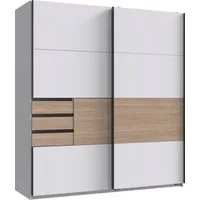 Wimex Schwebetürenschrank Bremen in der Breite 180cm, wahlweise mit Spiegel mit moderner Multiplex Optik, inkl. Schubladen