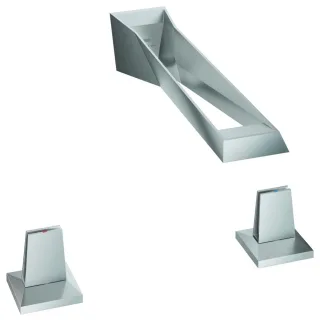 GROHE 3-Loch-Waschtisch-Wandbatterie, Allure Brilliant 20635 edelstahl, 20635SD0 20635SD0