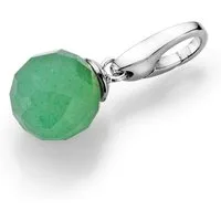 GIORGIO MARTELLO MILANO Charm Kugel Aventurin Kugel mit Symbolkraft, Silber 925