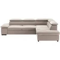 sit&more Ecksofa Alcudia L-Form, modernes Design, Breite 272cm, Liegefl. 196x124cm, mit Armteilverstellung, optional Kopfteilverstellung & Schlaffunktion