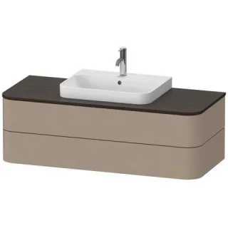Duravit Happy D.2 Plus Konsolenwaschtischunterbau wandhängend Leinen Matt 1300x550x408 mm - HP496207 HP496207575