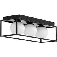 Uniprodo Pendelleuchte Deckenleuchte 30 W 3 Glaskugeln Deckenlampe Wohnzimmer Schlafzimmer