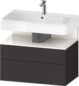 Duravit Qatego Waschtischunterbau wandhängend Graphit Supermatt 790x470x590 mm - QA4394022800010 QA4394022800010