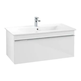 Villeroy und Boch Venticello Waschtisch-Unterschrank A93501DH 95,3 x 42 x 50,2 cm, Griff Chrom, Glossy White