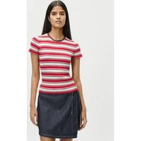 LeGer T-Shirt Danielle, LeGer by Lena Gercke schmale Passform, mehrfarbig geringelt