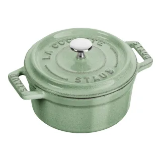 Staub La Cocotte Mini Cocotte 10 cm, rund, Salbeigrün, Gusseisen