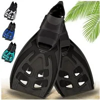 Khroom Flosse Gr. 36-47, Taucherflossen Schwimmflossen Schnorchelflossen (lange Flossen, Premium Made in Italy), verstellbar