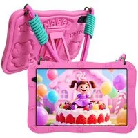 PRITOM 10 Zoll Android 15 Kinder Tablet mit Elternkontrolle,1280x800 HD IPS Tablet (10-Zoll-Kindertablet", Android-Betriebssystem, (WiFi 6,Vorinstallierte Lernapps,stoßfest,6000 mAh)