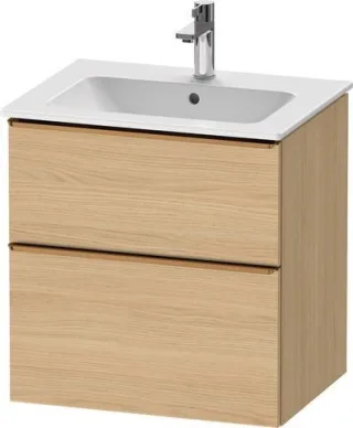 Duravit D-Neo Waschtischunterbau wandhängend Natur Eiche Matt 610x462x625 mm - DE4361004300000 DE4361004300000