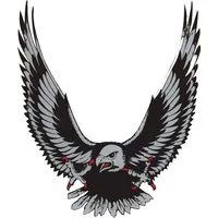 Hermann Schütz Aufkleber Hermann Schütz Aufkleber Adler silber 125x100