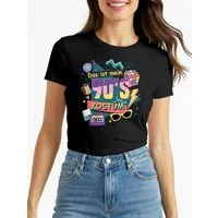 MoonWorks Print-Shirt Damen T-Shirt Das ist mein 90s Kostüm 90er Neunziger Fasching mit Print
