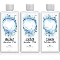 Wark24 Wark24 Salzsäure (4) 1L zur Entfernung von Kalk, Rost und Ablagerung Spezialwaschmittel