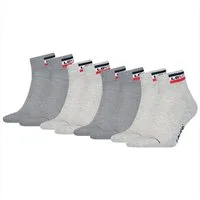 Levi's® Kurzsocken Mid Cut (4-Paar) mit weicher Frottee-Sohle